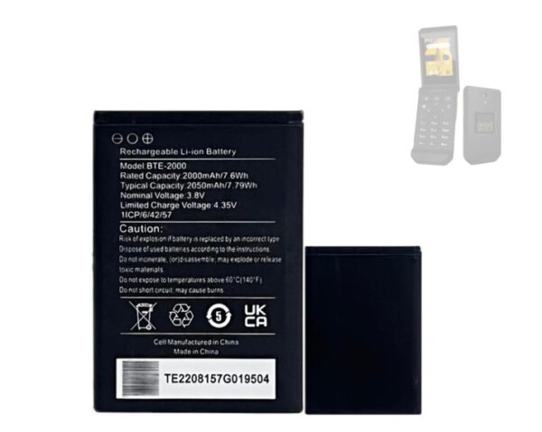 Cats22 Flip New Replacement Battery - Image 2